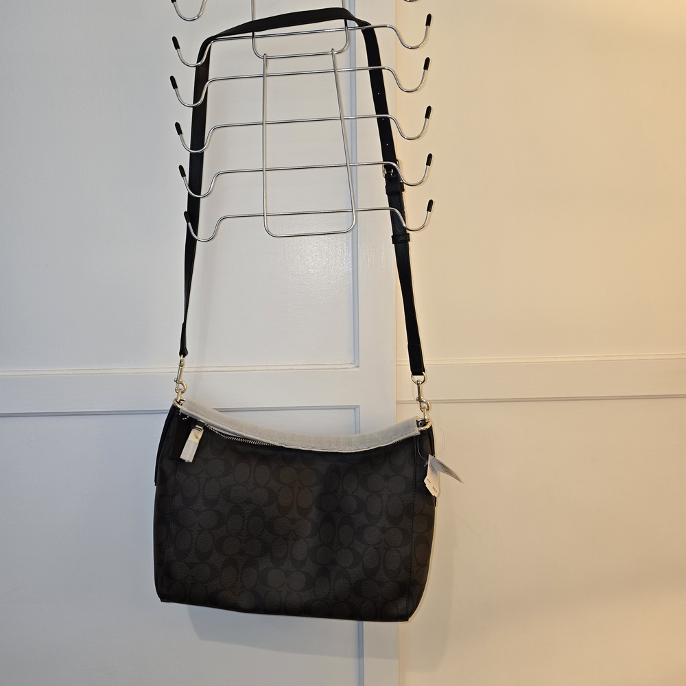 NEW Coach Black and Gray Shoulder Bag
